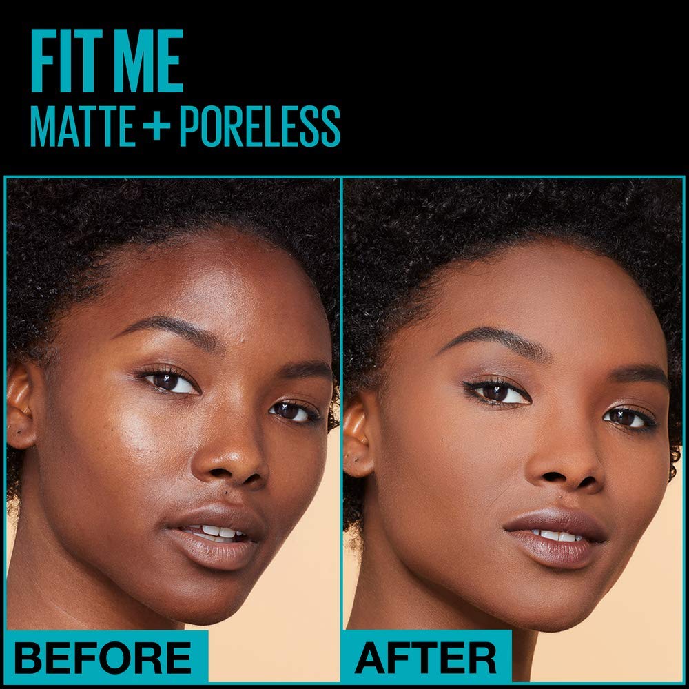 Maybelline New York Fit Me Matte + Poreless Liquid Foundation, Pouch Format, 105 Fair Ivory, 1.3 Ounce - Image 6